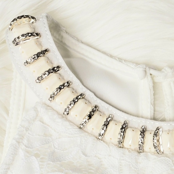 ❗1 Left Ivory & Blue 2 Piece Skirt Set - Picture 5 of 8